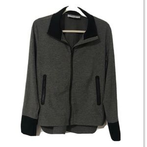 Derek Lam 10C Athleta Gray Jacket, Women's, Long Sleeve Zip Up, Size Large